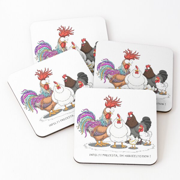 Item preview, Funny Cartoon Chicken Flock Quirky Poultry designed and sold by icm4639.
