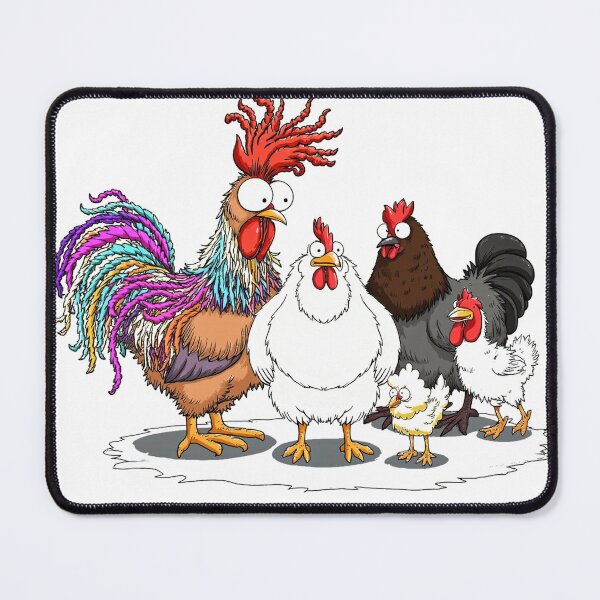 Item preview, Funny Cartoon Chicken Flock Quirky Poultry designed and sold by icm4639.