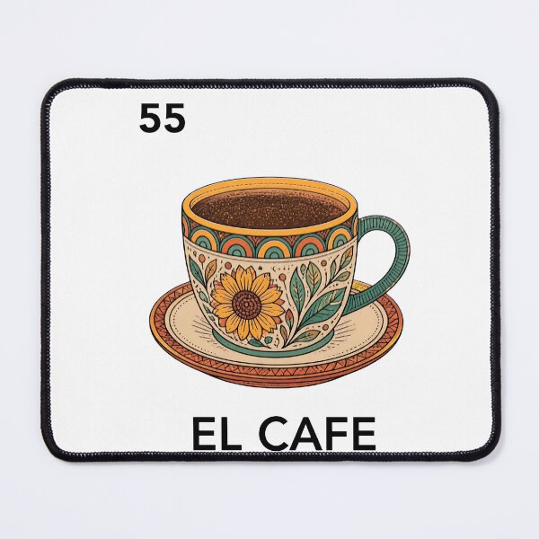 Item preview, el cafe loteria card 55 mexican coffee designed and sold by JanineBoling48.