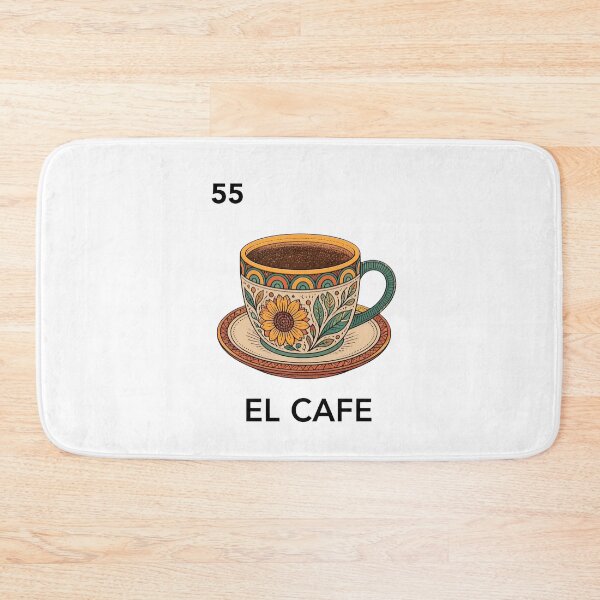 Item preview, el cafe loteria card 55 mexican coffee designed and sold by JanineBoling48.