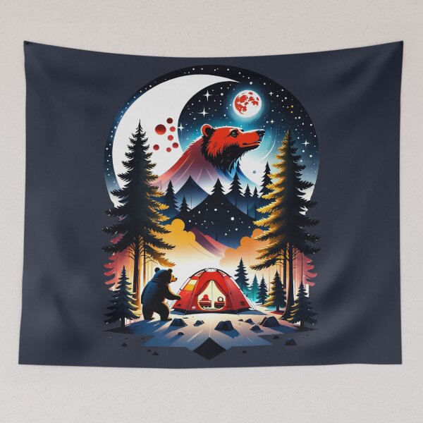 Item preview, Bear forest, moon bear designed and sold by tarkone.