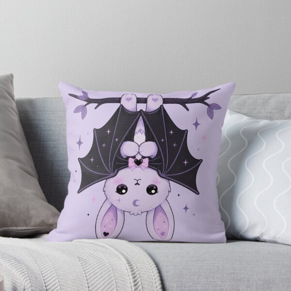 Item preview, Upside‑Down Bat Bunny – Cute Hanging Bunny Sticker designed and sold by Cerys-GS.