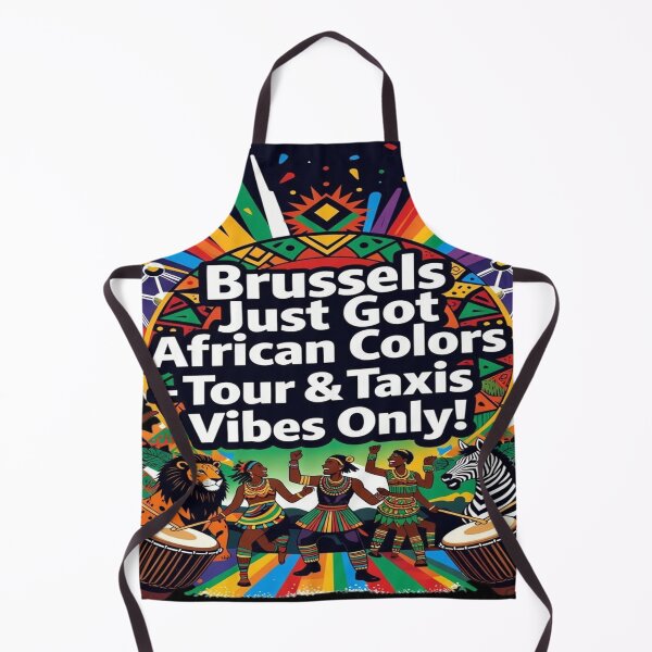 Item preview, Brussels Just Got African Colors – Tour & Taxis Vibes Only | African Festival Belgium T-Shirt | Afro Culture | Brussels Travel Souvenir | Colorful Lion & Zebra Graphic designed and sold by Sushikidsntod.