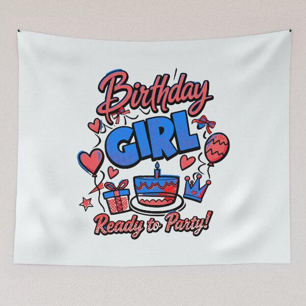 Item preview, Birthday Girl Ready to Party Celebration Mug and Tote designed and sold by illeN-Art-World.