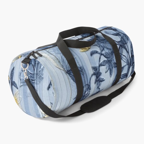 Item preview, Elegant Japanese Blue and Yellow Floral Stripe Pattern designed and sold by Kokeshidreams.