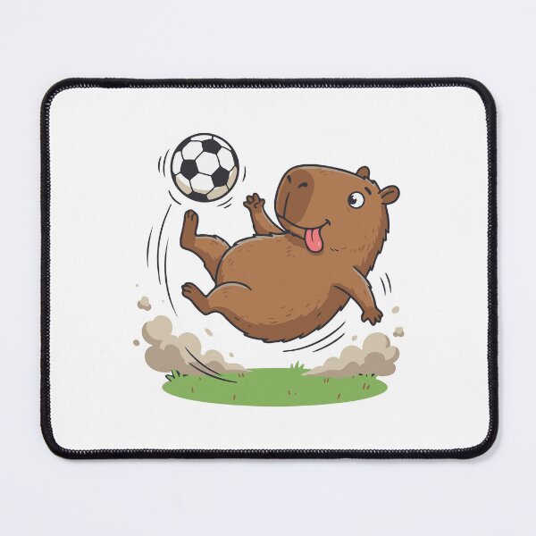 Item preview, Cute capybara soccer player, funny sports design, Sports Gift designed and sold by BobaTeeStore.