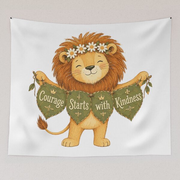 Item preview, Brave Mane - Cute Lion Nursery designed and sold by bapupa.