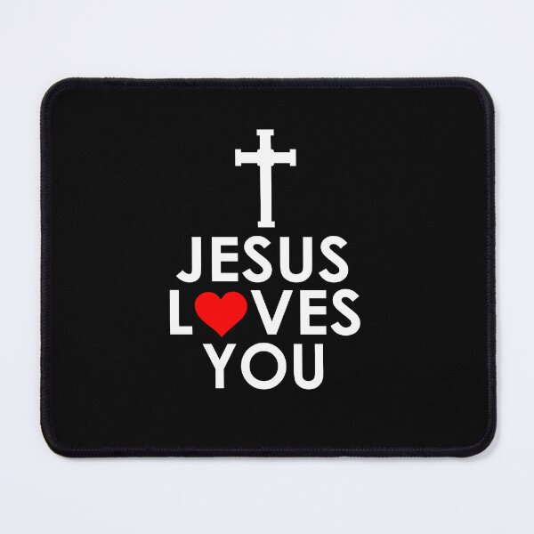 Item preview, Jesus Loves You Christian Cross designed and sold by teeperfect.