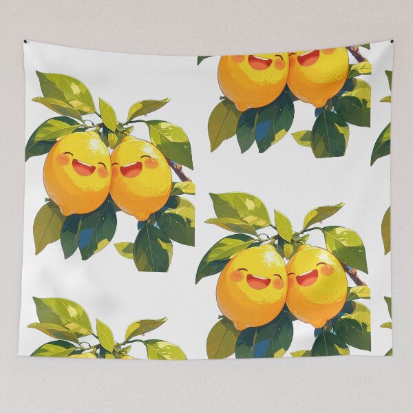 Item preview, Cute lemon couple kawaii citrus tee happy fruit shirt gift for foodies and summer lovers designed and sold by icemanphotos.