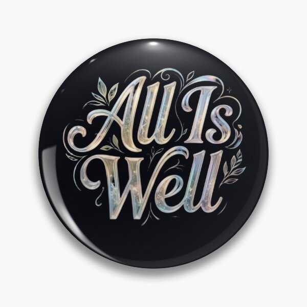 Item preview, All Is Well Vintage Typography T-Shirt | Minimalist Lantern Nature Quote | Inspirational Retro Aesthetic Design designed and sold by Bhaskar Digital Art.