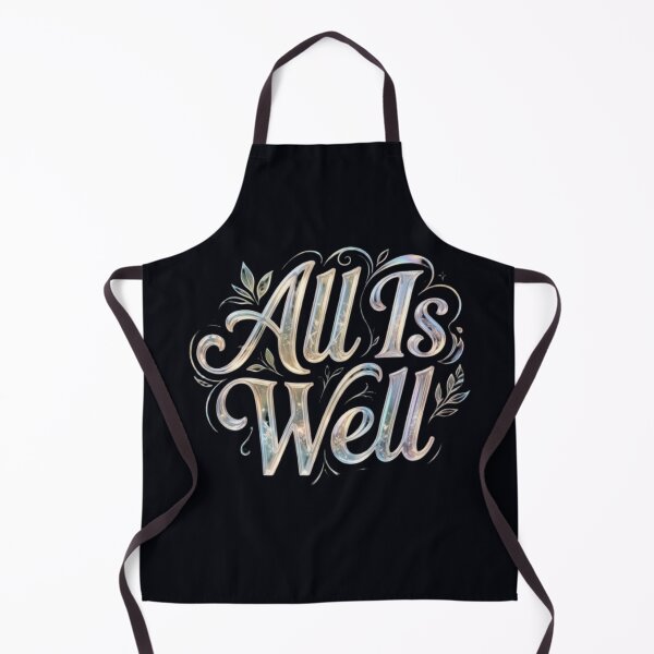 Item preview, All Is Well Vintage Typography T-Shirt | Minimalist Lantern Nature Quote | Inspirational Retro Aesthetic Design designed and sold by Bhaskar Digital Art.