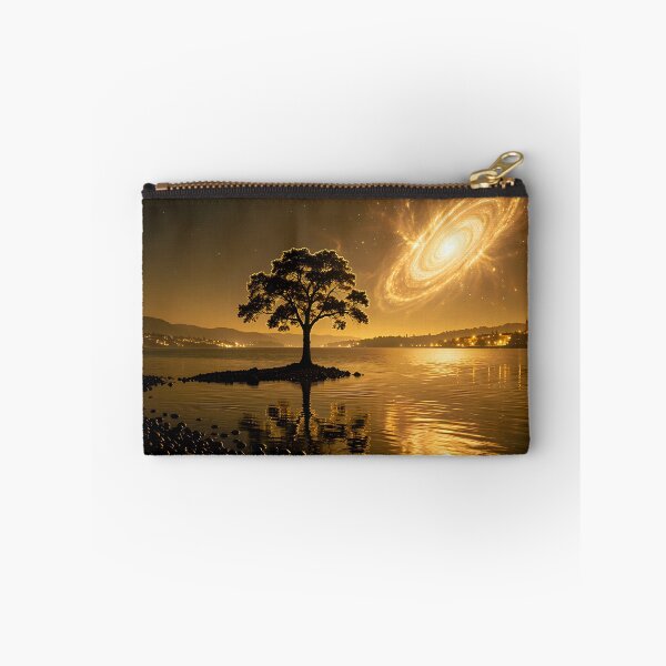 Item preview, The golden portal above the lake designed and sold by VoidVeilStudio.