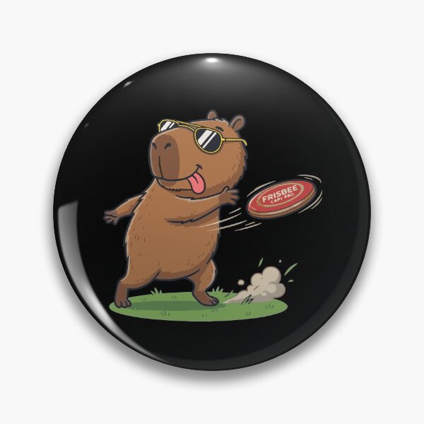 Item preview, Cute capybara Frisbee player, funny sports design, Sports Gift designed and sold by BobaTeeStore.