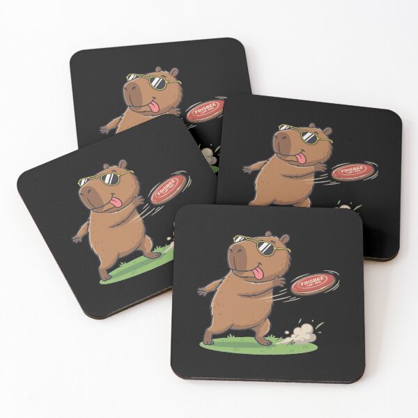 Item preview, Cute capybara Frisbee player, funny sports design, Sports Gift designed and sold by BobaTeeStore.