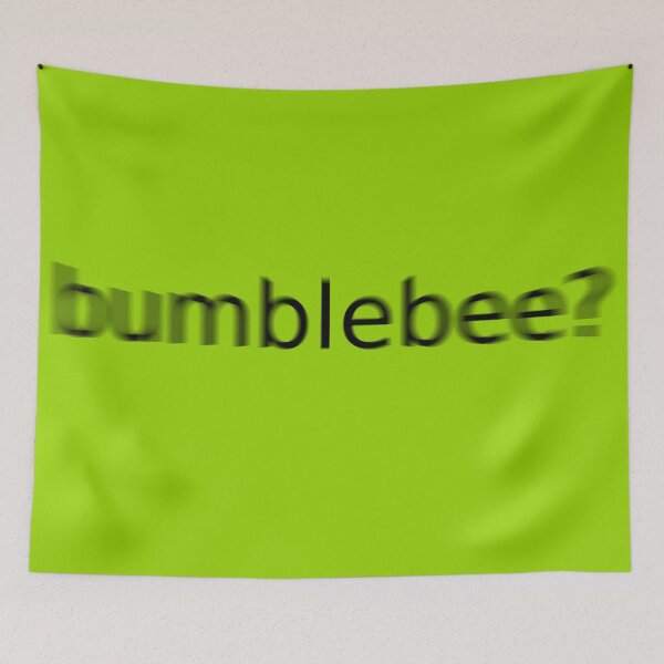 Item preview, Bumblebee Green Question Unique Artwork Sign designed and sold by Doctor Schtrudel.