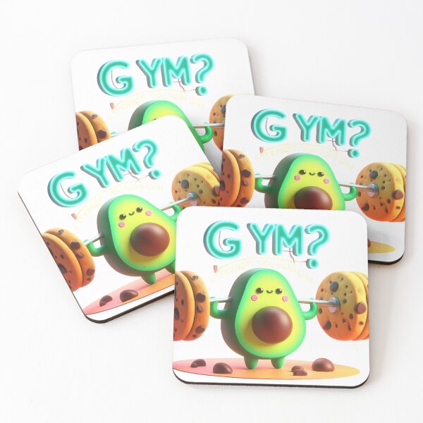 Item preview, Gym Thought You Said Gin Funny Fitness Avocado Tee designed and sold by SivaStudios.