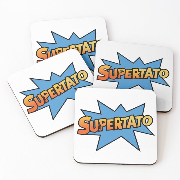 Item preview, Supertato Superhero Comic Book Burst Title Logo designed and sold by nuapkw.