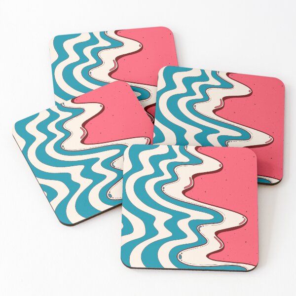 Item preview, Pink ocean beach designed and sold by Swadeillustrations.