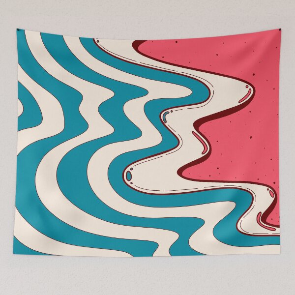 Item preview, Pink ocean beach designed and sold by Swadeillustrations.