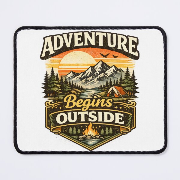 Item preview, Adventure Begins Outside designed and sold by Ahsacom.