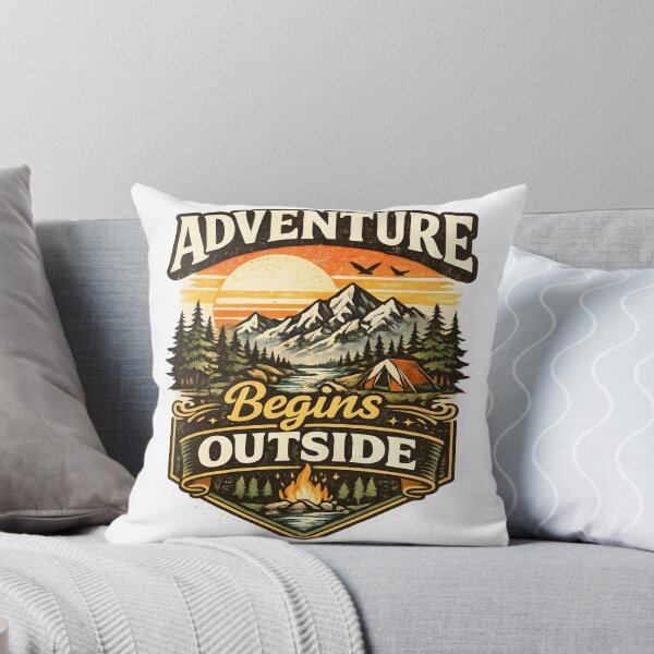 Item preview, Adventure Begins Outside designed and sold by Ahsacom.