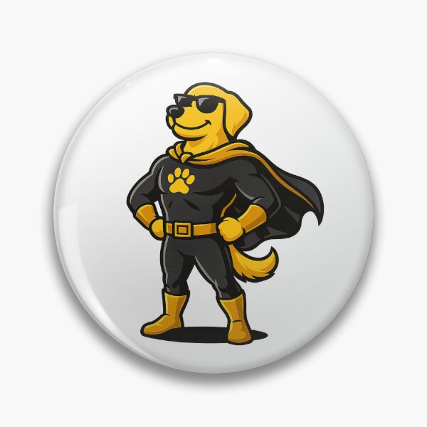 Item preview, Superhéroe - Golden Retriever designed and sold by NapkinStuff.