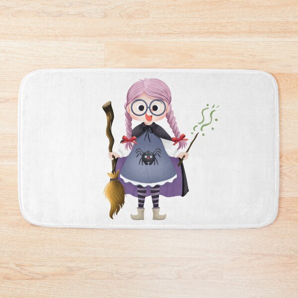 Item preview, Kawaii Anime Witch Girl Pink Hair Pastel Spooky Halloween designed and sold by poonzapoon.