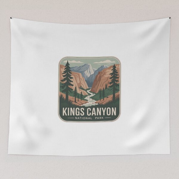 Item preview, Kings Canyon National Park Vintage Travel Badge designed and sold by Teelogic.