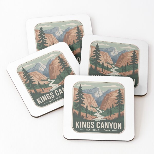 Item preview, Kings Canyon National Park Vintage Travel Badge designed and sold by Teelogic.