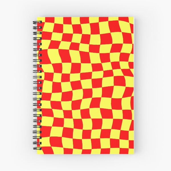 Item preview, Warped Red and Yellow Chequered Pattern designed and sold by Jeallan Designs.