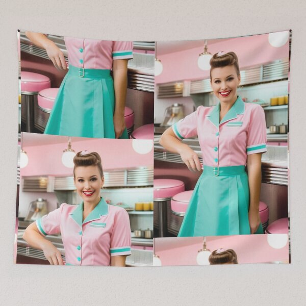 Item preview, Cinema - Iconic Waitress, Nostalgic Ambiance of the 1950s designed and sold by Beat-It.