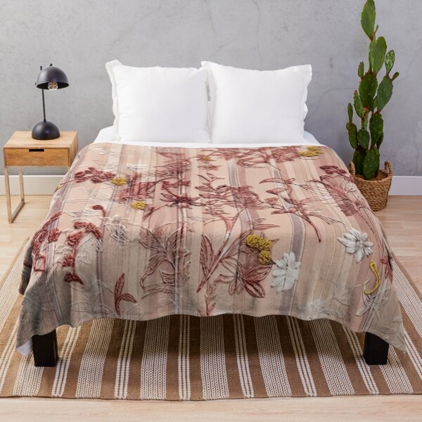 Item preview, Elegant Japanese Pink and Yellow Floral Stripe Pattern designed and sold by Kokeshidreams.