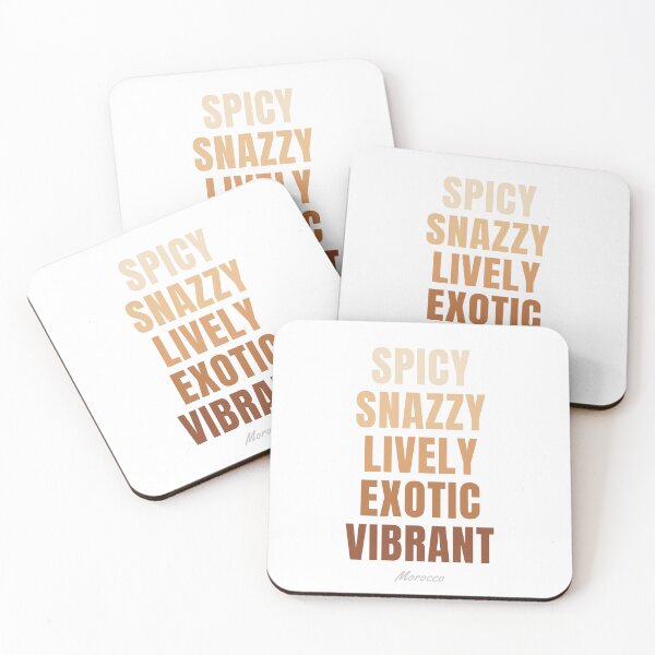 Item preview, Morocco Typography, Spicy Snazzy Lively Exotic Vibrant Wall Art designed and sold by MarkedArtPrints.