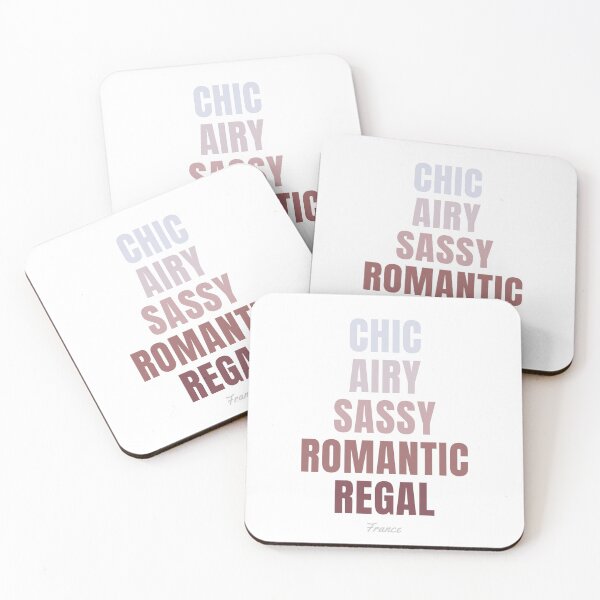 Item preview, France Typography, Chic Airy Sassy Romantic Regal Wall Art designed and sold by MarkedArtPrints.