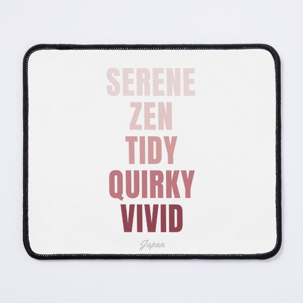 Item preview, Japan Typography, Serene Zen Tidy Quirky Vivid Wall Art designed and sold by MarkedArtPrints.