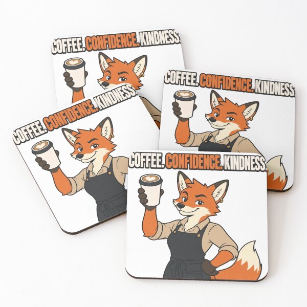 Artikelvorschau, Pfoten für Kaffee | Pelziger Barista, anthropomorpher Fuchs, Kaffeehumor entworfen und verkauft von Furrenzy.