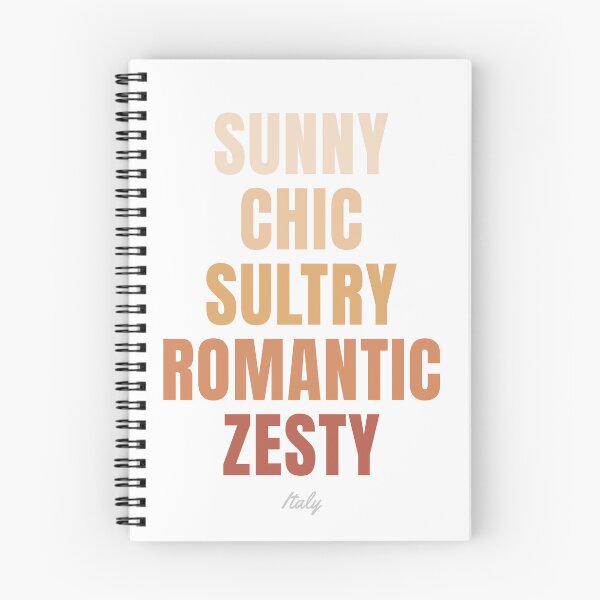 Item preview, Italy Typography, Sunny Chic Sultry Romantic Zesty Art designed and sold by MarkedArtPrints.