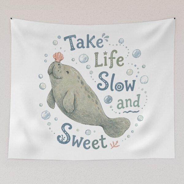Item preview, Bubble Floater - Cute Manatee Nursery designed and sold by bapupa.