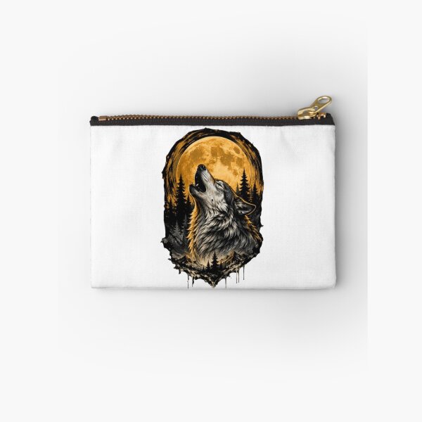 Item preview, Howling Lone Wolf Under Full Moon designed and sold by DKSH1234.
