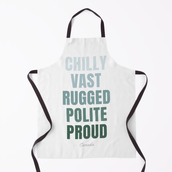 Item preview, Canada Typography, Chilly Vast Rugged Polite Proud Wall Art designed and sold by MarkedArtPrints.