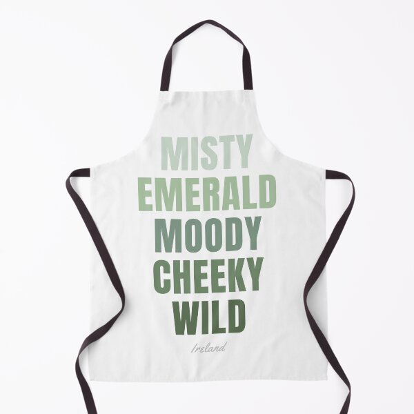 Item preview, Ireland Typography, Misty Emerald Moody Wild Wall Art designed and sold by MarkedArtPrints.
