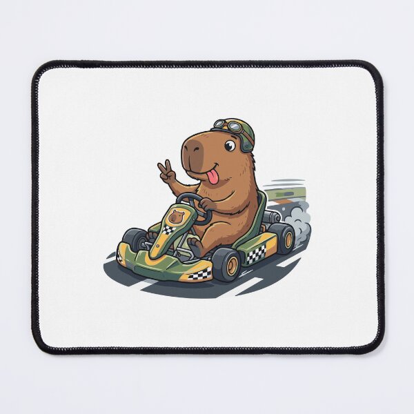 Item preview, Cute capybara karting, funny sports design, Sports Gift designed and sold by BobaTeeStore.