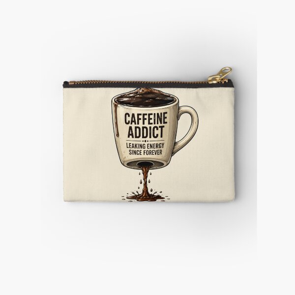 Item preview, Caffeine Addict Leaking Energy Since Forever – Funny Coffee Lover T-Shirt Gift designed and sold by @SHINTOSARTSTORE.