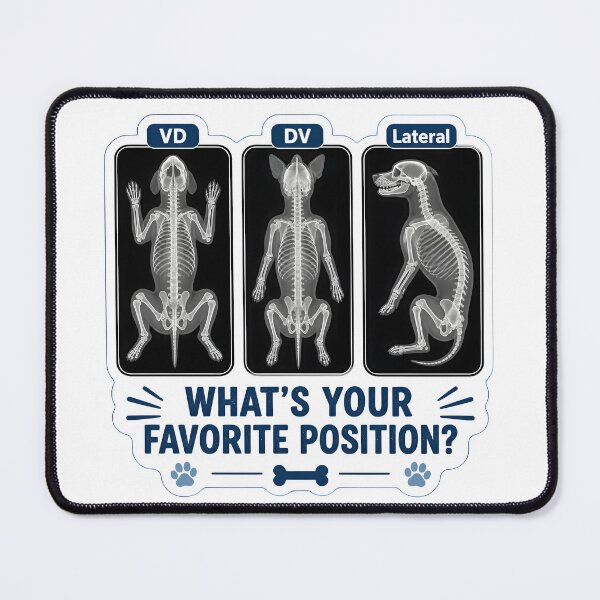 Item preview, What's Your Favorite Position? – Veterinary Radiology X-Ray Views designed and sold by Bettybee00.