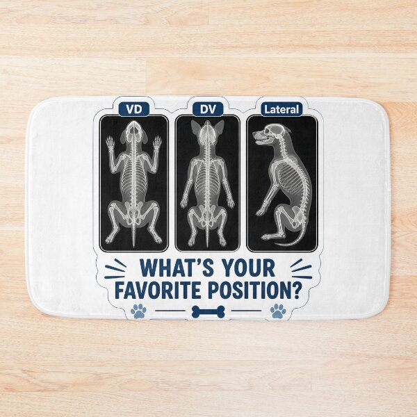 Item preview, What's Your Favorite Position? – Veterinary Radiology X-Ray Views designed and sold by Bettybee00.