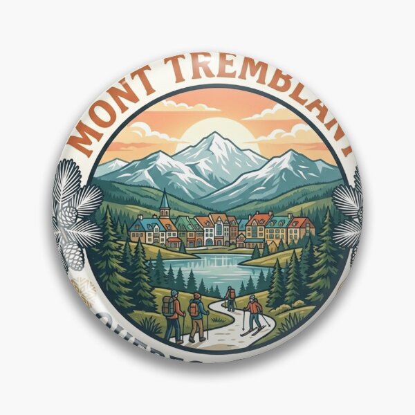 Item preview, Mont Tremblant Quebec Canada Vintage Travel Badge designed and sold by Mathias Yakubu Design.