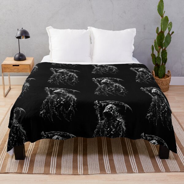 Item preview, Gothic Grim Reaper Dark Sketch Art designed and sold by RoyalEarthstore.