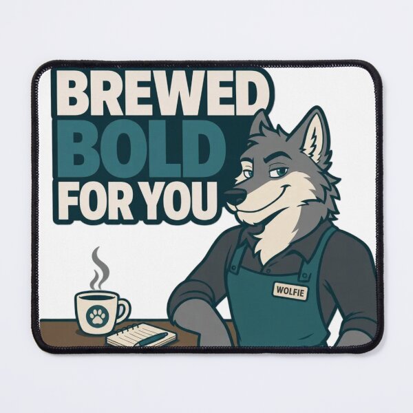 Item preview, Your Barista Has a Fursona | Furry Barista Coffee Shop Humor designed and sold by Furrenzy.