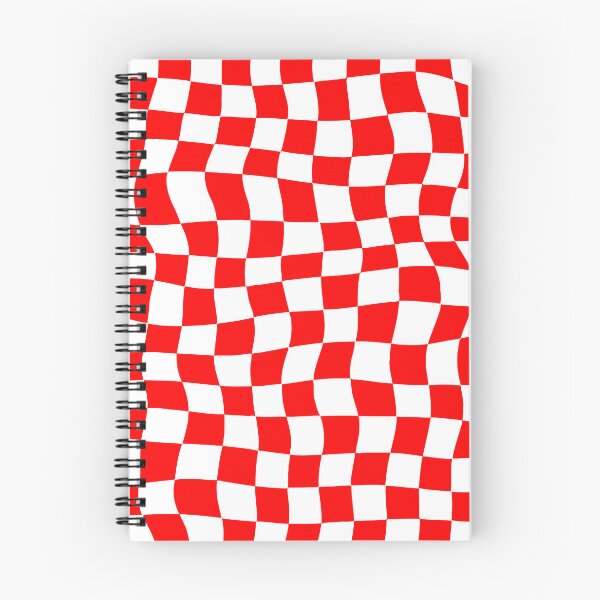 Item preview, Warped Red and White Chequered Pattern designed and sold by Jeallan Designs.