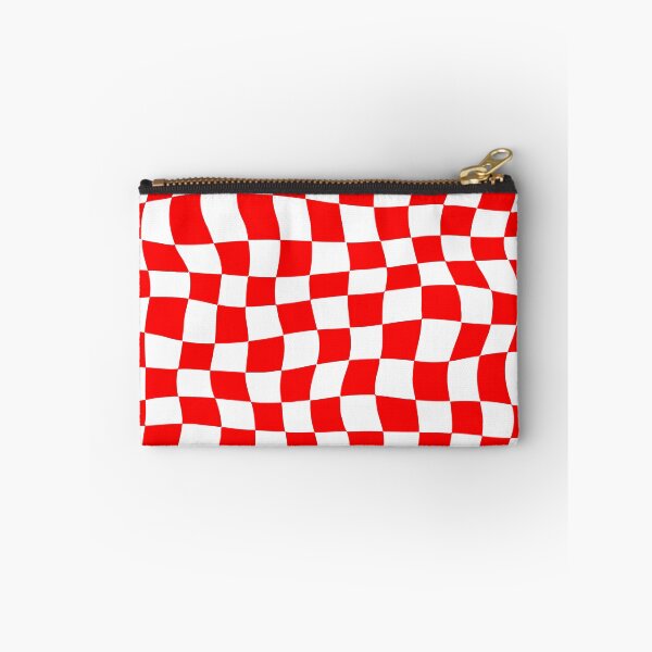 Item preview, Warped Red and White Chequered Pattern designed and sold by Jeallan Designs.